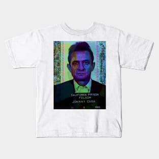 Johnny Cash Mugshot Kids T-Shirt